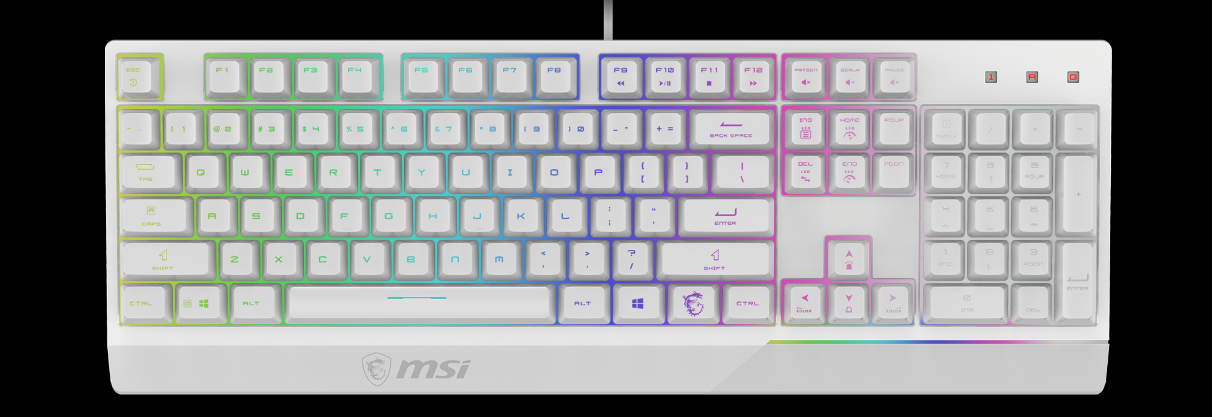 MSI Vigor GK30 WHITE Gaming Keyboard